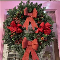 Extra large door wreath 