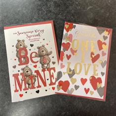 Valentines greeting card - mix design