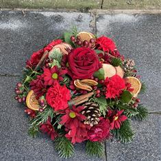 Christmas Grave Posie